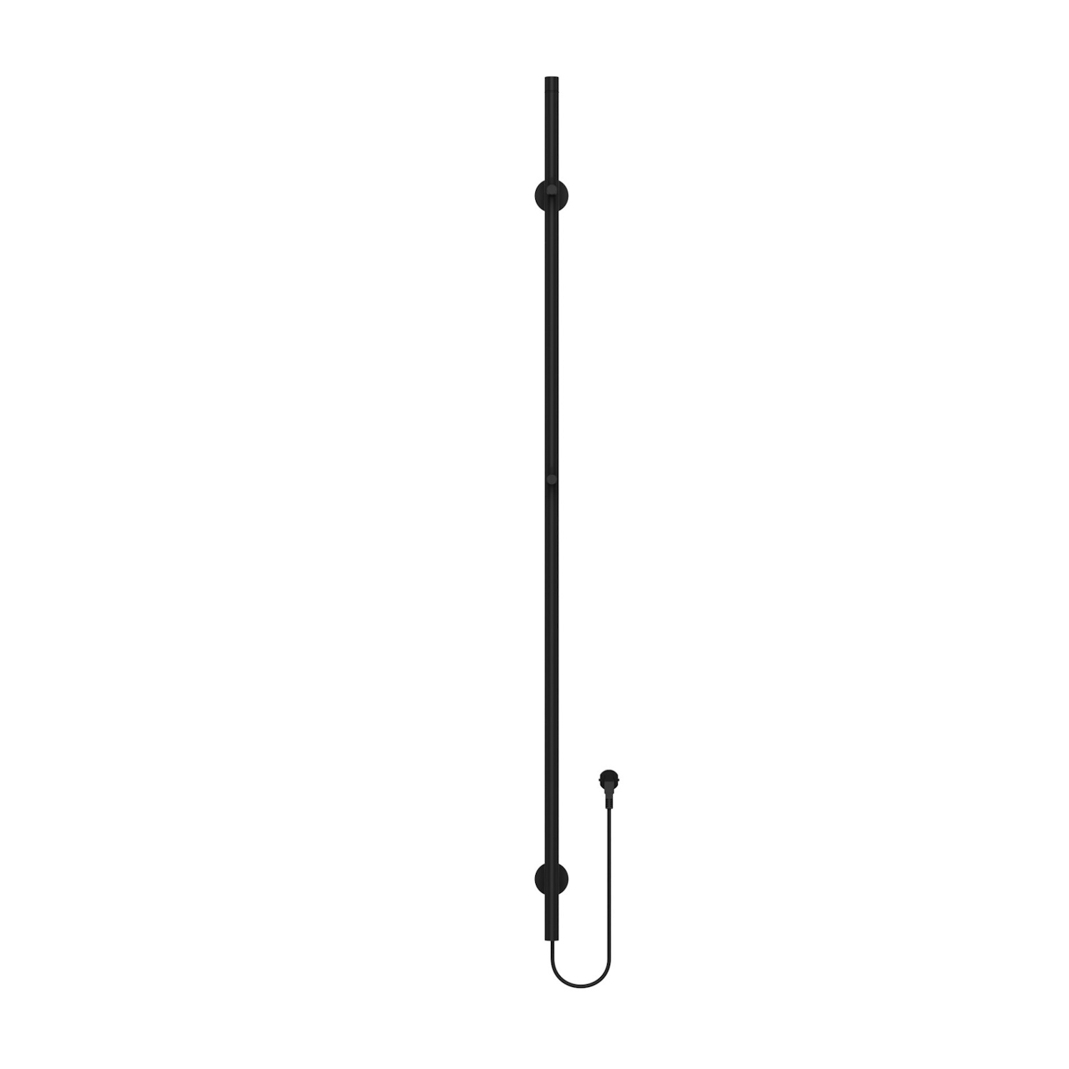 Boss & Wessing Elektrische Staafhanddoekradiator BWS Roku 60 Watt 150 cm Mat Zwart