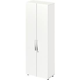 Schäfer Shop Select LOGIN kast, 6 dossierhoogtes, B 800 x D 420 x H 2240 mm, wit/wit