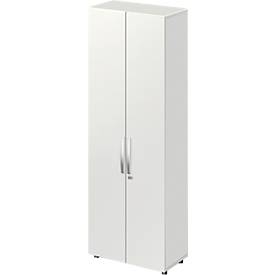 Schäfer Shop Select LOGIN kast, 6 dossierhoogtes, B 800 x D 420 x H 2240 mm, lichtgrijs/lichtgrijs