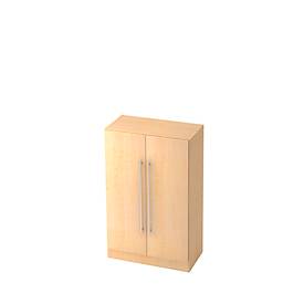 Vleugeldeurenkast 3 ordnerhoogten, B 800 x D 420 x H 1270 mm, esdoornpatroon