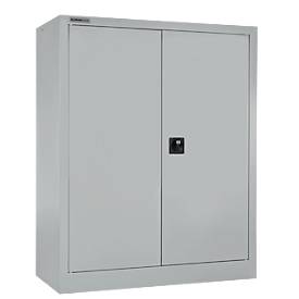 Schäfer Shop Select Vleugeldeurkast MS iCONOMY, staal, 3 ordnerhoogten, B 800 x D 400 x H 1215 mm, wit aluminium RAL 9006
