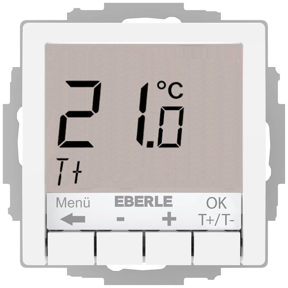 Eberle 527825455604 UTE 4100-Rw-RAL9016-G-55 Kamerthermostaat Inbouw (in muur) Verwarmen/koelen 1 stuk(s)