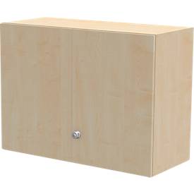 Schäfer Shop Genius Opzetkast TETRIS WALL, 2 ordnerhoogten, deuraanslag rechts, B 1000 x D 440 x H 740 mm, esdoornpatroon