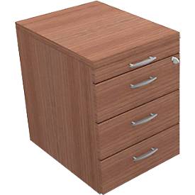 Verrijdbare lade ARLON OFFICE, B 420 x D 560 x H 585 mm, walnoot Canaletto decor