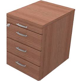 Verrijdbare lade ARLON OFFICE, B 420 x D 560 x H 585 mm, walnoot Canaletto decor