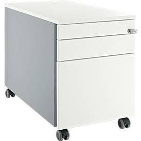 Schäfer Shop Select Schäfer Shop  Select Verrijdbaar ladeblok 126, met greepuitsparing blank aluminium/blank aluminium/wit