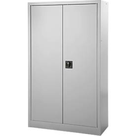 Schäfer Shop Select archiefkast, afsluitbaar, hoogte 1585 mm, breedte 950 mm, aluminium zilver