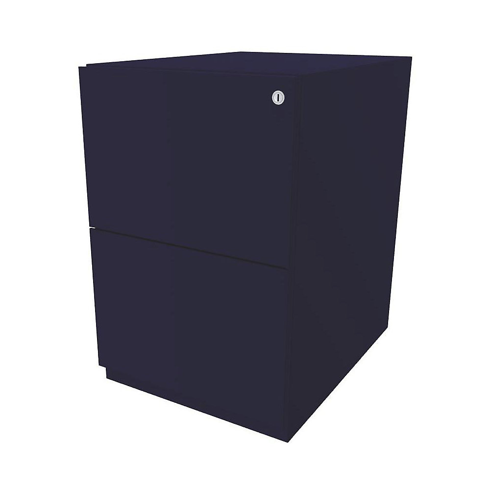 Bisley Verrijdbaar ladeblok Note™, met 2 hangmappenladen, h x b = 645 x 420 mm, antracietgrijs