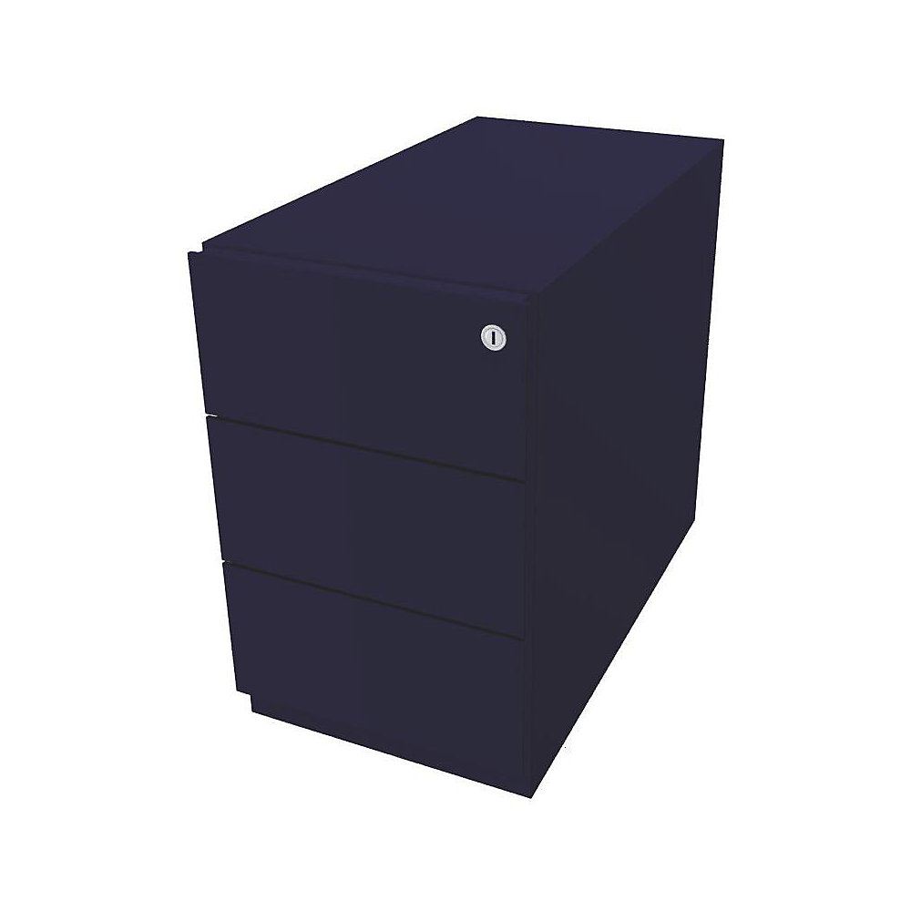 Bisley Verrijdbaar ladeblok Note™, met 3 universele laden, h x b x d = 495 x 300 x 565 mm, met greeplijst, oxfordblauw