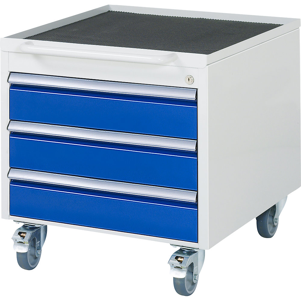 RAU Rolcontainer serie 7000, met 3 laden, inwendige ladehoogte 3 x 120 mm