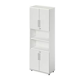 Schäfer Shop Select Schäfer Shop  Select Combikast Start Off, 6 ordnerhoogten, 4 ordnerhoogten met deur, afsluitbaar, B 800 x D 420 x H 2196 mm, lichtgrijs/lichtgrijs