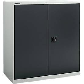 Schäfer Shop Select Draaideurkast  MS-i 12409, plaatstaal, B 950 x D 400 x H 1215 mm, 3 OH, lichtgrijs/antracietgrijs, tot 150 kg