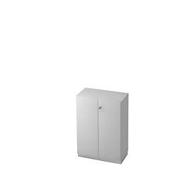 Archiefkast, 3 ordnerhoogten, B 800 x D 420 mm, lichtgrijs