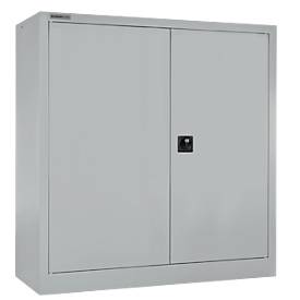 Schäfer Shop Select Vleugeldeurkast MS iCONOMY, staal, 3 ordnerhoogten, B 950 x D 400 x H 1215 mm, wit aluminium RAL 9006