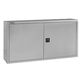 Schäfer Shop Select opzetkast, afsluitbaar, hoogte 800 mm, breedte 1200 mm, aluminium zilver