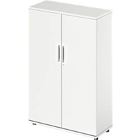 Schäfer Shop Genius draaideurkast TETRIS WOOD, 4 OH, hoogte incl. glijders, B 1000 mm, wit