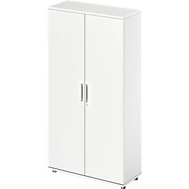 Schäfer Shop Genius TETRIS WOOD draaideurkast, 5 OH, hoogte incl. glijders, B 1000 mm, wit