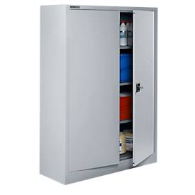 Schäfer Shop Select archiefkast, afsluitbaar, hoogte 1585 mm, breedte 1200 mm, aluminium zilver