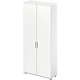 Schäfer Shop Genius TETRIS WOOD draaideurkast, 6 OH, hoogte incl. glijders, B 1000 mm, wit