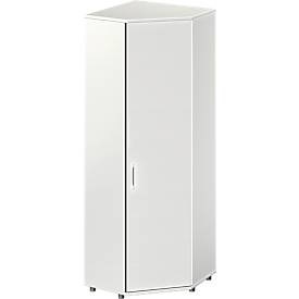 Schäfer Shop Genius Schäfer Shop  Genius Hoekkast TETRIS WOOD, 6 ordnerhoogten, B 800 x H 2270 mm, hoogte incl. glijders, lichtgrijs