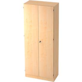 Archiefkast 5 ordnerhoogten, afsluitbaar, B 800 x D 420 x H 2004 mm, esdoornpatroon
