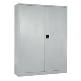Schäfer Shop Select Vleugeldeurkast MS iCONOMY, staal, 5 ordnerhoogten, B 1200 x D 400 x H 1935 mm, wit aluminium RAL 9006