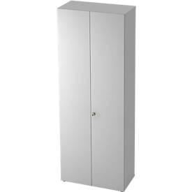 TOPAS LINE kast, archief-/garderobekast, 6 dossierhoogtes, B 800 mm, lichtgrijs