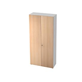 Archiefkast TOPAS LINE, 6 ordnerhoogten, B 1000 mm, wit/eiken
