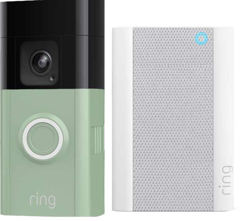 Ring Battery Video Doorbell Plus Groen + Chime Pro