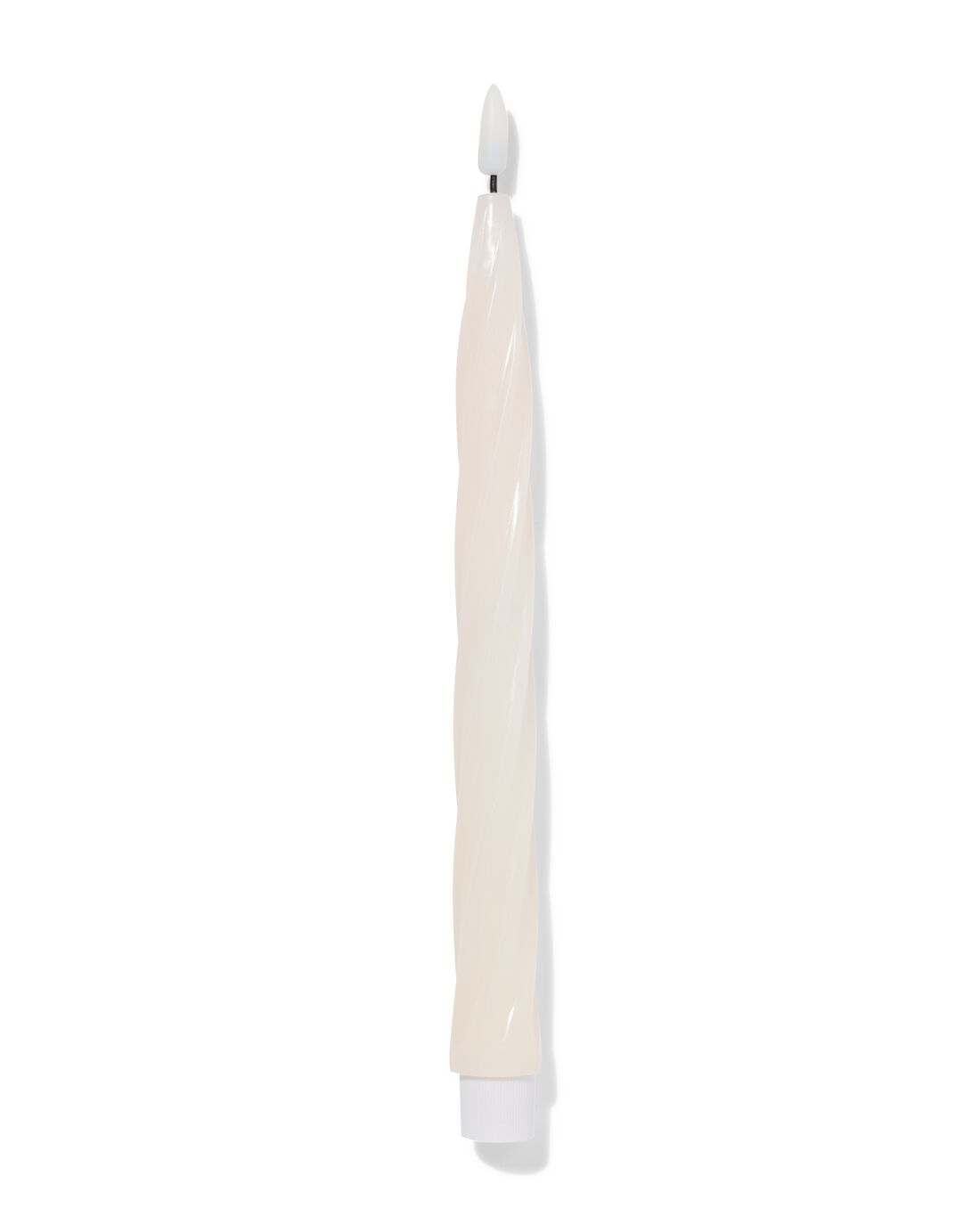 HEMA LED Huishoudkaars Ø2.5x29cm Gedraaid Ivoor (ivoor)