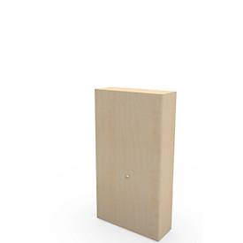 Schäfer Shop Genius Vleugeldeurkast TETRIS WALL, 6 ordnerhoogten, deuraanslag rechts, B 1200 x D 440 x H 2250 mm, esdoornpatroon