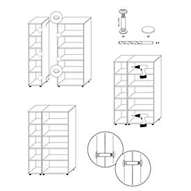 Kastverbinders, voor Tetris Wood kastensysteem, 5 stuks