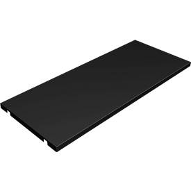 Paperflow Metalen legborden, B 860 mm, zwart, 2 per verpakking