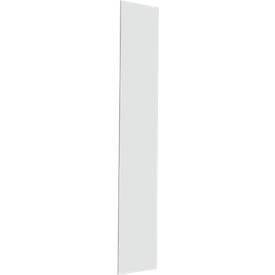 Schäfer Shop Genius Zijwand TETRIS SOLID, voor metalen romp, H 2239 mm, voor 6 OH-kasten, 19 mm dik, lichtgrijs