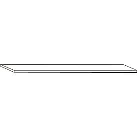 Afdekplaat, B 2004 x D 400 mm, notenhoutpatroon