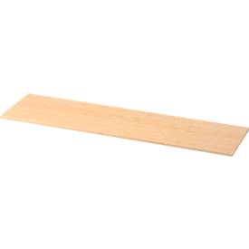 Afdekplaat TOPAS LINE, voor archiefrekken en kasten,  B 1605 mm, esdoornpatroon
