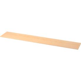 Afdekplaat TOPAS LINE, voor archiefrekken en kasten,  B 2405 mm, esdoornpatroon