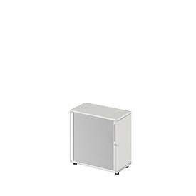 Schäfer Shop Select Schäfer Shop  Select Roldeurkast Start Off, 2 ordnerhoogten, afsluitbaar, B 800 x D 420 x H 744 mm, hout, lichtgrijs