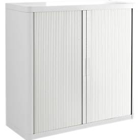 Paperflow Roldeurkast - B 1100 x D 415 x H 1040 mm - wit/wit