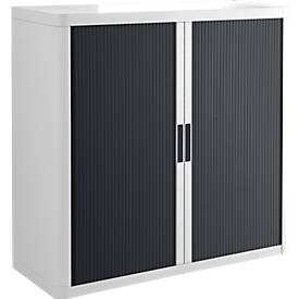 Paperflow Roldeurkast - B 1100 x D 415 x H 1040 mm - wit/antraciet