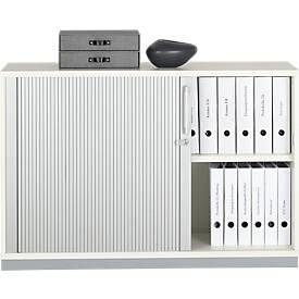 Schäfer Shop Genius Schäfer Shop  Genius Roldeurkast 2 ordnerhoogten, B 1200 x D 421 x H 800 mm, wit