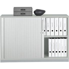Schäfer Shop Genius Schäfer Shop  Genius Roldeurkast 2 ordnerhoogten, B 1200 x D 421 x H 800 mm, lichtgrijs