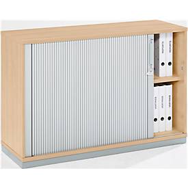 Schäfer Shop Genius Schäfer Shop  Genius Roldeurkast 2 ordnerhoogten, B 1200 x D 421 x H 800 mm, esdoornpatroon