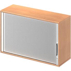 Schäfer Shop Genius Opzet-roldeurkast TETRIS WOOD, 2 ordnerhoogten, B 1200, beukenpatroon