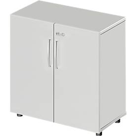 Schäfer Shop Select LOGIN kast, 2 dossierhoogtes, H, B 800 x D 420 x H 788 mm, lichtgrijs/lichtgrijs
