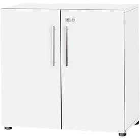 Schäfer Shop Select Schäfer Shop  Select Kast Start Off, 2 ordnerhoogten, afsluitbaar, B 800 x D 420 x H 744 mm, hout, wit/wit