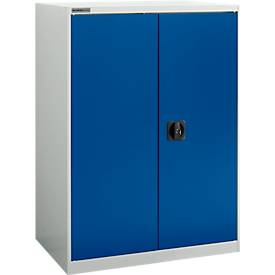 Schäfer Shop Select Draaideurkast  MS-i 12408, plaatstaal, B 800 x D 400 x H 1215 mm, 3 OH, lichtgrijs/gentiaanblauw, tot 150 kg