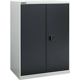 Schäfer Shop Select Draaideurkast  MS-i 12408, plaatstaal, B 800 x D 400 x H 1215 mm, 3 OH, lichtgrijs/antracietgrijs, tot 150 kg