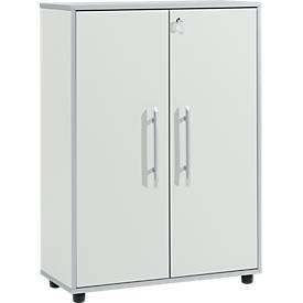 Schäfer Shop Select Schäfer Shop  Select Archiefkast Moxxo IQ, hout, 2 legborden, 3 ordnerhoogten, B 801 x D 362 x H 1115 mm, afsluitbaar, lichtgrijs