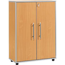Schäfer Shop Select Schäfer Shop  Select Archiefkast Moxxo IQ, hout, 2 legborden, 3 ordnerhoogten, B 801 x D 362 x H 1115 mm, afsluitbaar, beukenpatroon